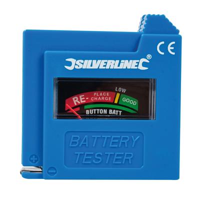 Silverline Compacte Batterijtester - 1,5 / 9 Volt