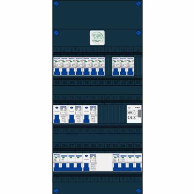 GACIA krachtgroepenkast 10 groepen 3F met krachtgroep en beltrafo