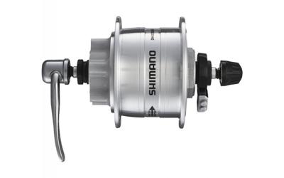 Shimano dynamonaaf 36 gaats hd-3d32 3 watt voor 6 bouts remschijf snelspanner zilver Shimano dynamonaaf 36 gaats hd-3d32 3 watt voor 6 bouts remschijf snelspanner zilver
