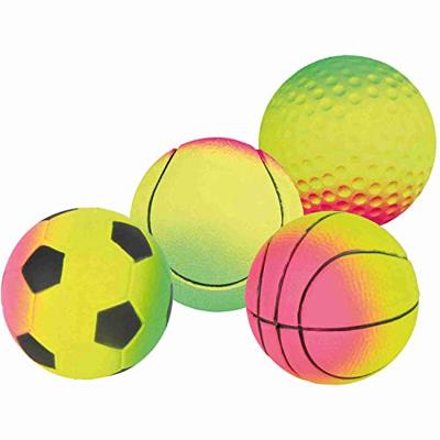 TRIXIE SCHUIMRUBBER BAL ASSORTI 7X7X7 CM 17 ST