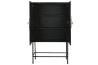 Kast Home ESPRIT Wit Zwart Metaal Spar 100 x 40 x 170 cm - thumbnail