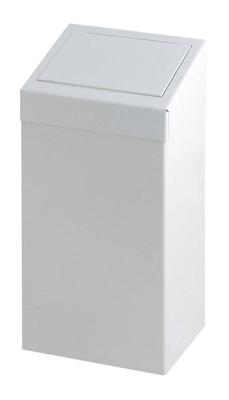 Afvalbak vepa bins met pushdeksel 50 liter wit Afvalbak vepa bins met pushdeksel 50 liter wit