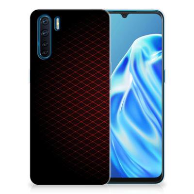 OPPO A91 | TPU bumper | Geruit Rood