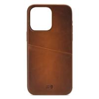 Senza Desire Leather Cover with Card Slot Apple iPhone 14 Pro Burned Cognac - thumbnail