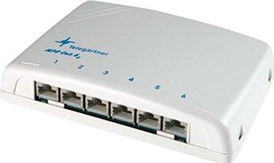 Telegärtner 100006987 6 poorten Netwerkpatchpaneel CAT 6 Wit Ingericht Telegärtner 100006987 6 poorten Netwerkpatchpaneel CAT 6 Wit Ingericht