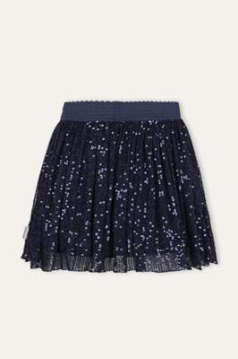 B.Nosy winter mesh rok meisjes - navy blauw - River - pailletten