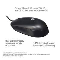 Optical Mouse - Muis - optisch - 3 knoppen - met bekabeling - USB - zwart - thumbnail