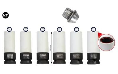 KS Tools 515.0850 1/2 speciale aluminium velgen krachtdopset, 6-delig KS Tools 515.0850 1/2 speciale aluminium velgen krachtdopset, 6-delig