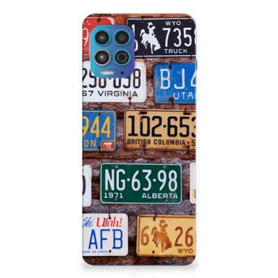 Motorola Moto G100 | Siliconen hoesje | met foto Kentekenplaten