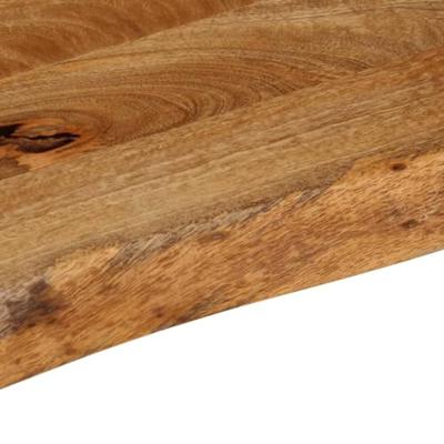 Tafelblad met natuurlijke rand 180x40x3,8 cm massief mangohout - thumbnail