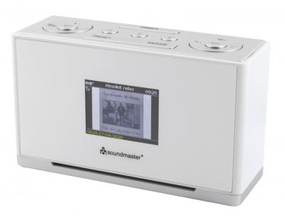 Soundmaster UR240WE DAB+ FM-radiowekker, kleurendisplay, dual-alarm, wekken via radio