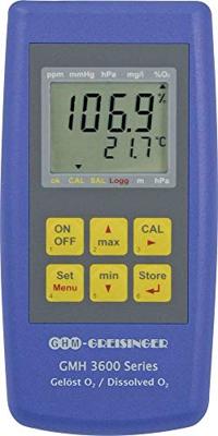Greisinger GMH 3611-GL Zuurstofmeter Druk, O₂-concentratie, O₂-verzadiging