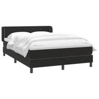 Boxspring met matras fluweel zwart 160x220 cm - thumbnail