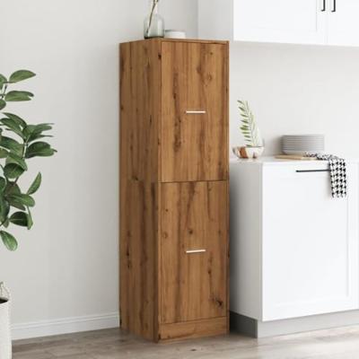 Apothekerskast 40x41x144,5 cm bewerkt hout artisanaal eiken