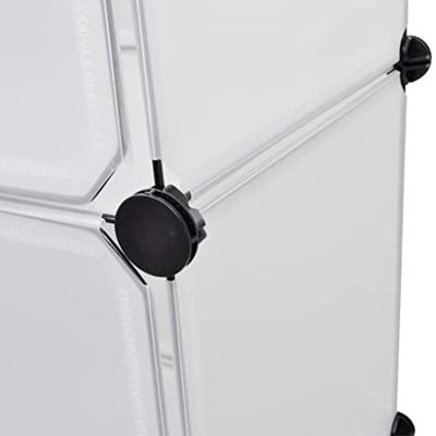 VidaXL Kast met 9 compartimenten modulair 109x36,5x143 cm wit