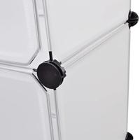 VidaXL Kast met 9 compartimenten modulair 109x36,5x143 cm wit - thumbnail