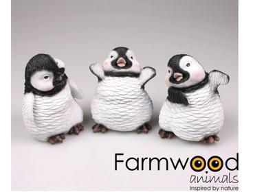Farmwood Animals Beeld pinguin 13x22x20cm Farmwood Animals Beeld pinguin 13x22x20cm