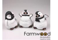 Farmwood Animals Beeld pinguin 13x22x20cm - thumbnail