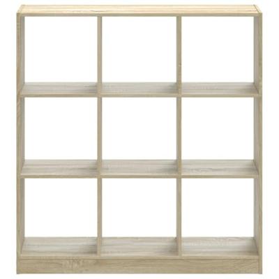 Boekenkast 102x32x108 cm bewerkt hout sonoma eikenkleurig
