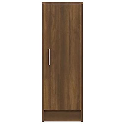 Schoenenkast 32x35x92 cm bewerkt hout bruineikenkleurig Schoenenkast 32x35x92 cm bewerkt hout bruineikenkleurig