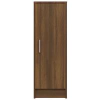 Schoenenkast 32x35x92 cm bewerkt hout bruineikenkleurig - thumbnail