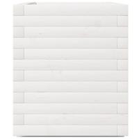 Plantenbak 70x40x49,5 cm massief grenenhout wit - thumbnail
