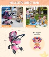 Combi-poppenwagen Mika - Unicorn - thumbnail