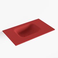 MONDIAZ LEX Fire solid surface inleg wastafel voor toiletmeubel 50cm. Positie wasbak links - thumbnail
