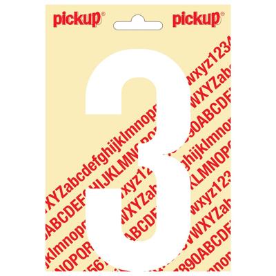 Plakcijfer Nobel 150mm wit 3 Pickup - Pickup Plakcijfer Nobel 150mm wit 3 Pickup - Pickup