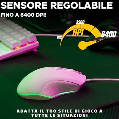 Muis The G-Lab KULT HELIUM Wit