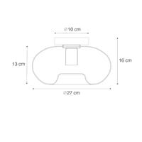 QAZQA Art Deco plafondlamp goud met glas - Ayesha - thumbnail