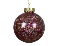 Kerstbal kunststof d8 cm transparant Decoris - Decoris - thumbnail