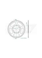 ESJOT Chain wheel 428 62z steel black - thumbnail