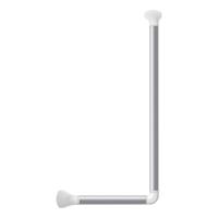SecuCare wand bad/douche greep Alu wit hoek 90 gr - thumbnail