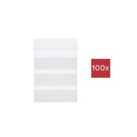 TRU COMPONENTS Hersluitbare zak met etiketstrook (l x b) 60 mm x 40 mm Transparant Polyethyleen 100 stuk(s) - thumbnail
