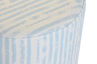 Voetensteun DKD Home Decor Blauw Wit Metaal Strepen Mediterrane 34 x 34 x 40 cm - thumbnail