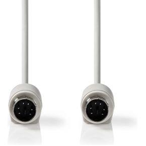 PS2-Kabel | PS/2 Male - PS/2 Male | 2,0 m | Ivoor