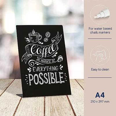 Europel krijtbord L-vormig, ft A4