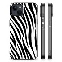 iPhone 15 Plus Dierenprint Telefoonhoesje Zebra - thumbnail