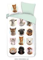 Good Morning Kinderdekbedovertrek "dieren" - Multi - (140x200/220 cm) - Katoen - thumbnail
