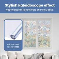 VidaXL Raamfolies 5 st mat 3d regenboogpatroon pvc - thumbnail