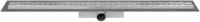 Easy Drain Compact 30 douchegoot RVS met enkele plaat RVS standaard RVS flens waterslot 30mm 70cm inbouw diepte 63mm met zijuitloop edcompr700-30 - thumbnail