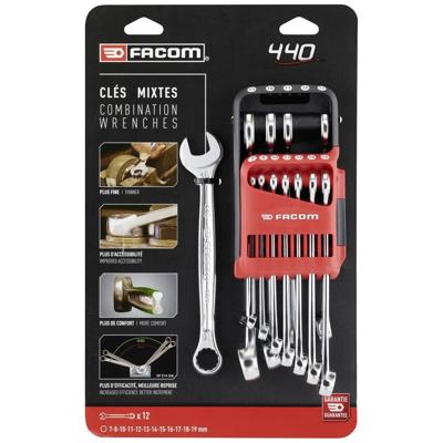 Facom 440 - set metrische ringsteeksleutels in houder - 440.jp12apb