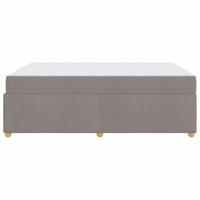 Bedframe met matras Taupe 160 x 200 cm Stof - thumbnail