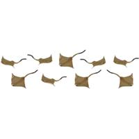 Safari speeldierenset roggen junior 2 cm bruin 192 stuks - thumbnail