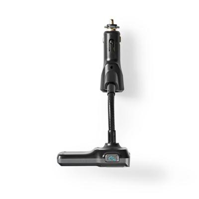 Nedis CATR101BK Fm-transmitter Voor In De Auto Bluetooth® Bass Boost Microsd-kaartsleuf Handsfree Bellen Spraakbediening 3,0 A / 2,4 A