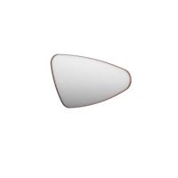 INK SP22 Spiegel - 100x4x60cm - organisch - in stalen kader - rechts aluminium koper geborsteld 8409214 - thumbnail