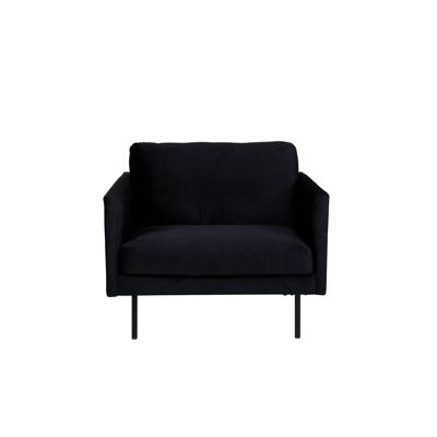 Nohr Fauteuil 'Bladimir' Velvet, kleur Zwart