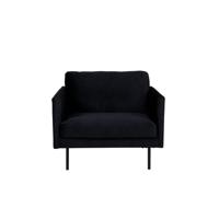 Nohr Fauteuil 'Bladimir' Velvet, kleur Zwart - thumbnail