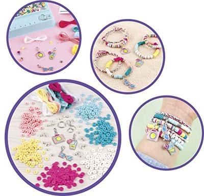 Maak het echt - Heishi sieraden zomerdagen - Vervaardiging van sieraden voor kinderen - 8 jaar oud - Lansay